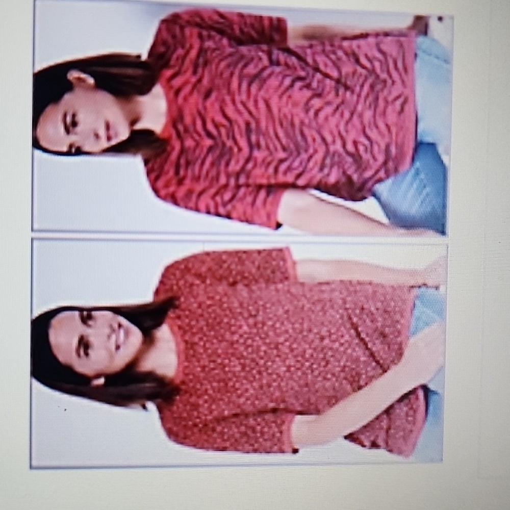 LOGO by LORI GOLDSTEIN SET of 2 PRINTED TOPS